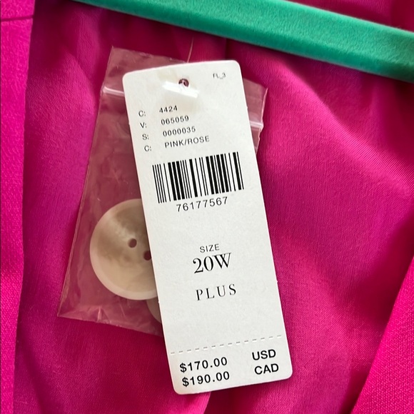Anthropology Maeve by Anthropologie Pink Blazer Size 20w - Picture 4 of 4